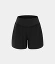 Breezeful™ High Waisted Pocket Quick Dry Casual Shorts 4" - Black